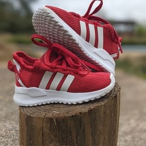 Red Adidas Toddler Shoes